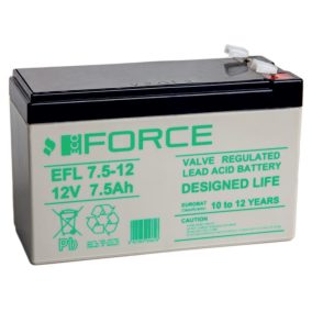   ECO FORCE 12V 7.5Ah ólom-savas akkumulátor (élettartam: 10-12 év)
