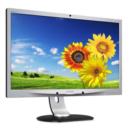 Philips Brilliance 241P 24" prémium használt AMVA LED monitor (WEBCAM+USB HUB+DP+DVI+VGA)