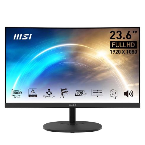MSI PRO 23.6" ívelt 100Hz LED monitor (HDMI + Displayport)
