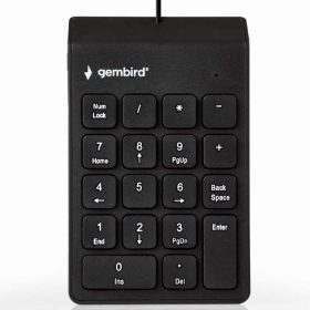   Gembird USB Numeric Keypad vezetékes numerikus billentyűzet (fekete)