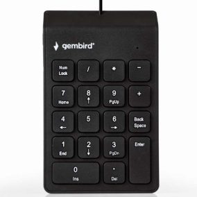   Gembird USB Numeric Keypad vezetékes numerikus billentyűzet (fekete)
