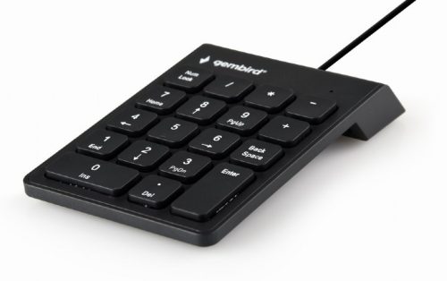 Gembird USB Numeric Keypad vezetékes numerikus billentyűzet (fekete)