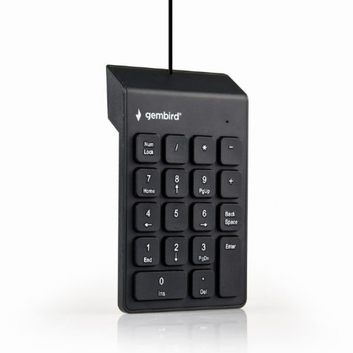 Gembird USB Numeric Keypad vezetékes numerikus billentyűzet (fekete)