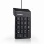   Gembird USB Numeric Keypad vezetékes numerikus billentyűzet (fekete)