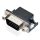 D-SUB csatlakozó, apa, 15 pin, 3 soros, 90°-os, forrasztható, ház nélkül