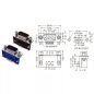   D-SUB csatlakozó, apa, 15 pin, 3 soros, 90°-os, forrasztható, ház nélkül