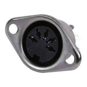 DIN aljzat, beépíthető, 5-pin, 180°