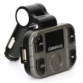   Omega Bluetooth FM transzmitter AUX bemenettel, USB töltővel