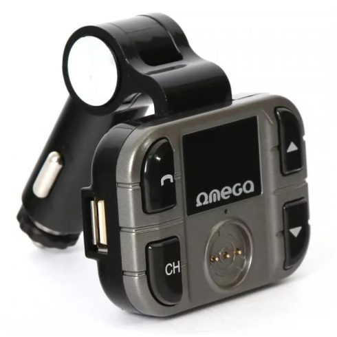 Omega Bluetooth FM transzmitter AUX bemenettel, USB töltővel
