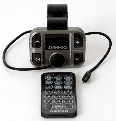 Omega Bluetooth FM transzmitter AUX bemenettel, USB töltővel