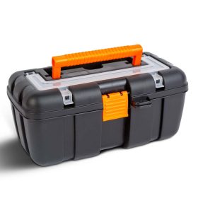 Nouvelle mini szerszámosláda, műanyag, fekete, 25x15x11cm