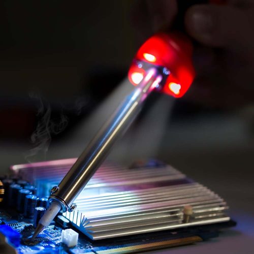 Fahrenheit 28092B 60W forrasztópáka LED világítással