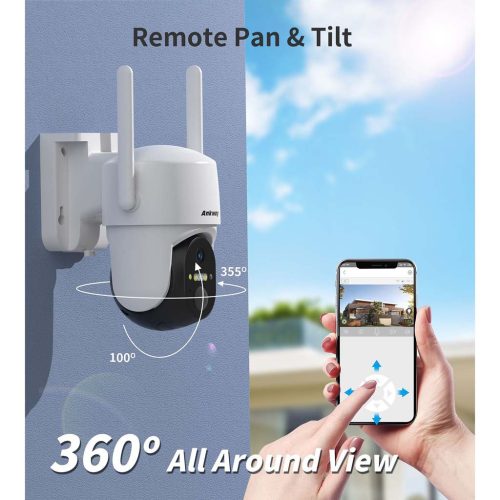 Ankway Intelligens Napelemes Biztonsági WiFi PTZ kültéri kamera