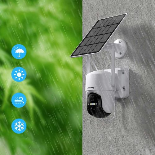 Ankway Intelligens Napelemes Biztonsági WiFi PTZ kültéri kamera
