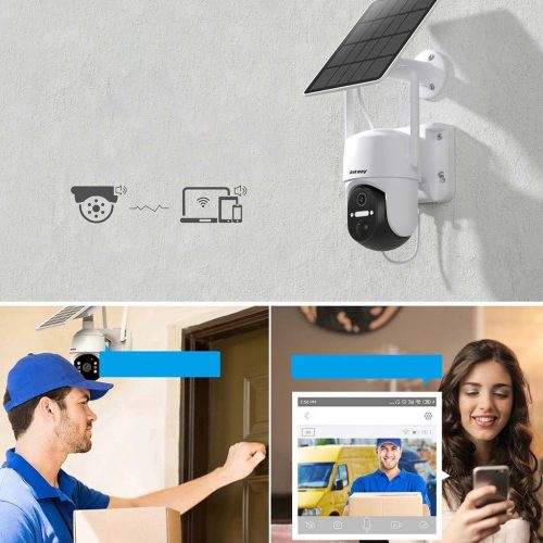 Ankway Intelligens Napelemes Biztonsági WiFi PTZ kültéri kamera