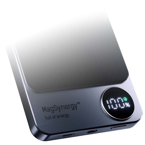 3mk MagSynergy iPhone töltő hordozható akkumulátor, powerbank (10000mAh, fekete)