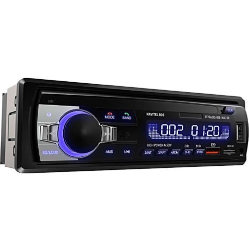 Navitel RD3 4x50W autós fejegység távirányítóval (Bluetooth, MP3, RGB, AUX, microSD)
