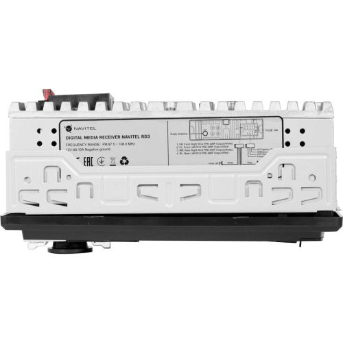 Navitel RD3 4x50W autós fejegység távirányítóval (Bluetooth, MP3, RGB, AUX, microSD)