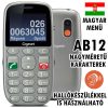 Gigaset GL390 DualSIM szürke kártyafüggetlen mobiltelefon idősek számára
