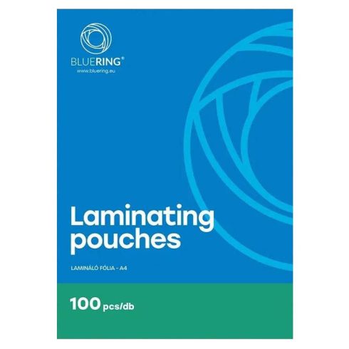 Bluering A4 lamináló fólia, 80 mikron, fényes, 100db-os csomag