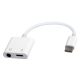 USB C-jack AUX adapter USB-C aljzattal okostelefonokhoz, tabletekhez (10cm)