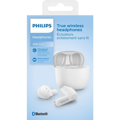 Philips Bluetooth Headphones 2000 Series fehér TWS Bluetooth fülhallgató pár