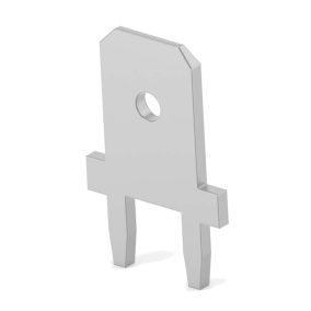 Kábelsaru, 6.3mm apa, THT 180°, ónozott