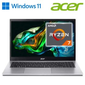  Acer Aspire 3 15.6" ezüst laptop (Ryzen 7, 8GB, 512GB, Windows 11, Full HD)