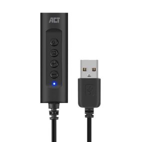   ACT USB-A External Sound Card with Audio Control USB hangkártya