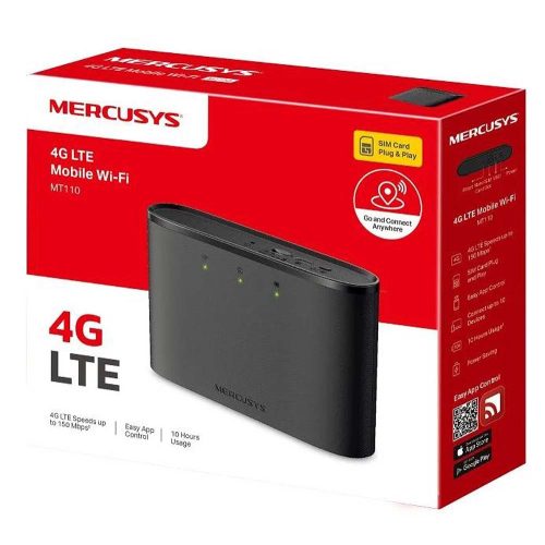 Mercusys MT110 4G LTE 150Mbps SIM kártyás mobil WiFi router