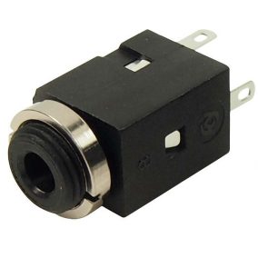   Jack aljzat, beépíthető, 3.5mm sztereó, kapcsolóval, minőségi (Cliff)