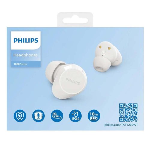 Philips 1000 Series TWS Bluetooth Headphones mikrofonos fülhallgató (fehér)