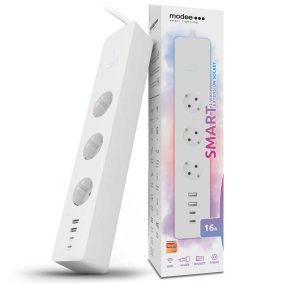   Modee Smart Tuya & WiFi okos elosztósor 4db USB aljzattal + 3db földelt aljzattal