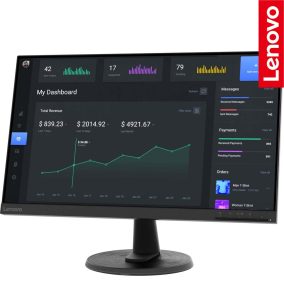   Lenovo D24-40 23.8" Full HD VA LED monitor (HDMI+VGA+jack audio out)