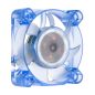   Akasa 4cm ventilátor kék LED világítással, 12V, 5000rpm, 40x40x10mm