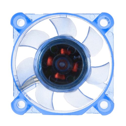 Akasa 4cm ventilátor kék LED világítással, 12V, 5000rpm, 40x40x10mm