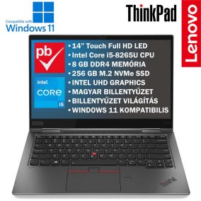   Lenovo ThinkPad X1 Yoga felújított prémium használt laptop (Core i5, 8GB, 256GB, Touch Full HD)