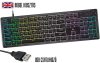 Corsair K55 CORE RGB USB gamer billentyűzet (fekete, ENG)