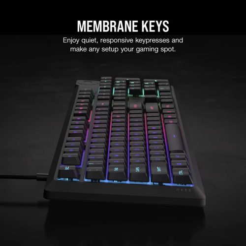 Corsair K55 CORE RGB USB gamer billentyűzet (fekete, ENG)
