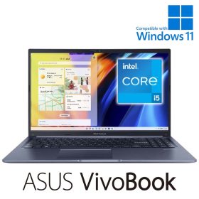   Asus VivoBook X150 15.6" acélkék laptop (Intel Core i5, 16GB, 1TB, NoOS, Full HD)