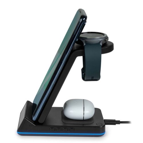 Thomson vezeték nélküli telefon + okosóra + fülhallgató töltő ébresztőórával (Android)