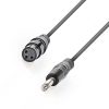 Jack-XLR kábel, minőségi, réz, szilikon, 1.5m (1x 6.3mm mono jack apa - 1x 3p. XLR anya)