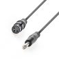   Jack-XLR kábel, minőségi, réz, szilikon, 1.5m (1x 6.3mm mono jack apa - 1x 3p. XLR anya)