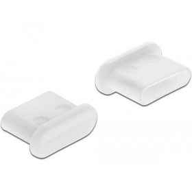 Okostelefon USB-C töltőaljzat porvédő dugó, fehér