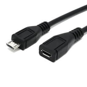   USB 2.0 micro hosszabbító kábel (micro B dugó - micro B aljzat) 2.0m