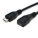USB 2.0 micro hosszabbító kábel (micro B dugó - micro B aljzat) 2.0m