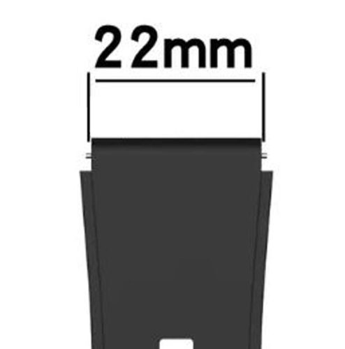 MyKronoz univerzális okosóra szilikon szíj, bajonettes gyorszárral, fekete, 22mm