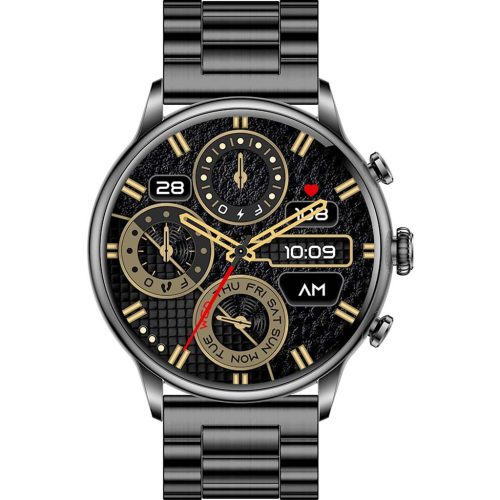 MyPhone Watch Elegant 2 Black Pearl okosóra fém szíjjal