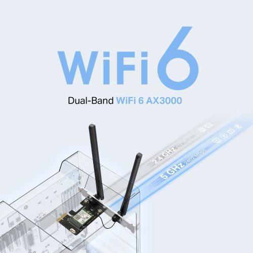 Mercusys AX3000 PCI-Express WiFi 6 adapter + Bluetooth 5.3