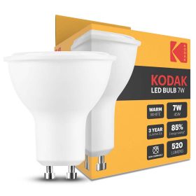   Kodak LED fényforrás, 230V AC, GU10, 7W, 2700K, 520lm, spot